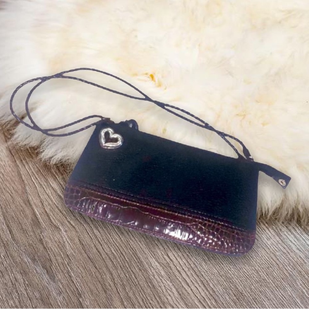 Brighton Pebbled Croc Mini Vintage Purse Bag New Without Tags - Picture 2 of 16